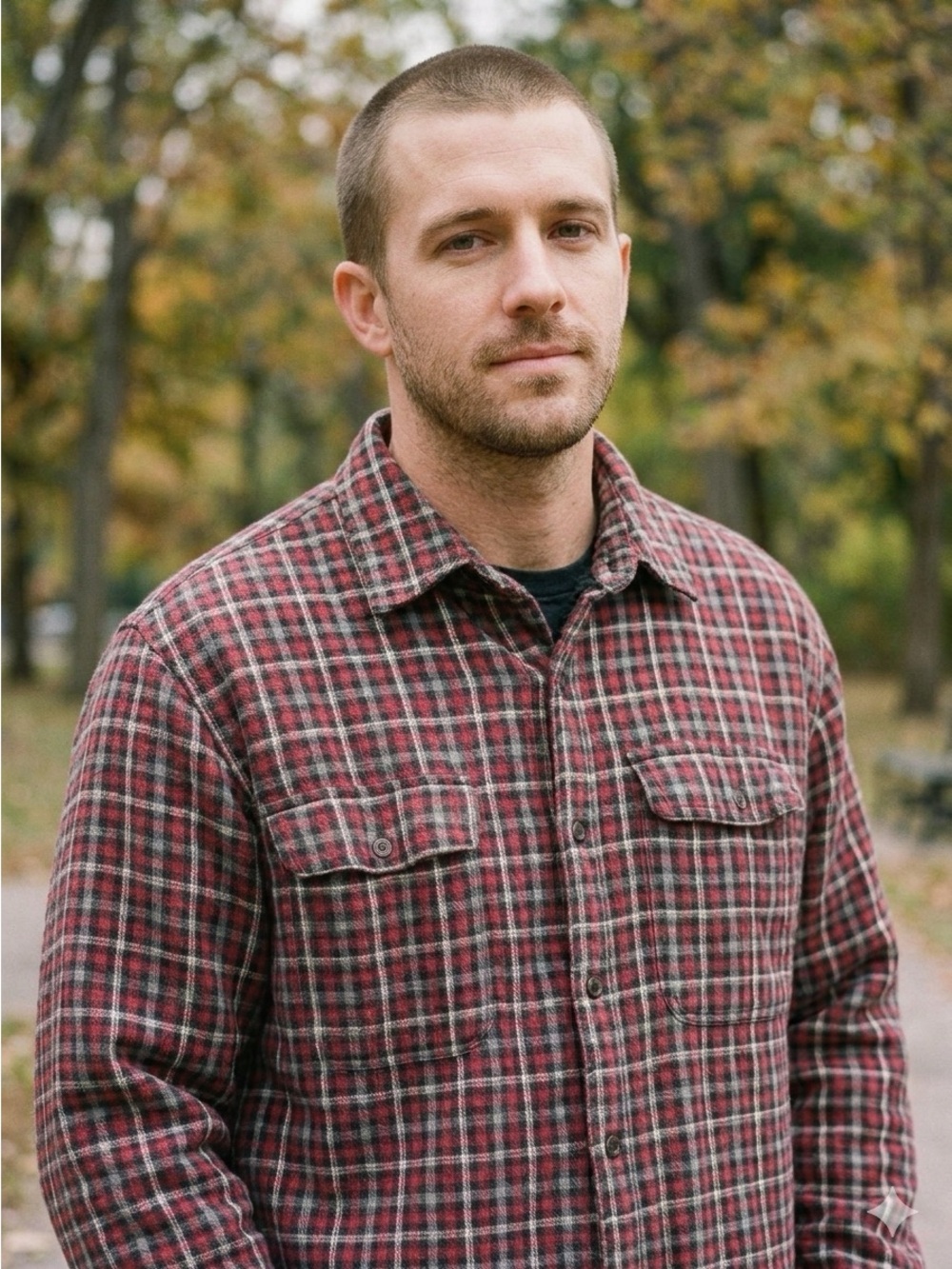 Boston Traders Unisex Sherpa Lined Plaid Flannel Shacket Red/Gray/Black XL - Picture 6 of 11